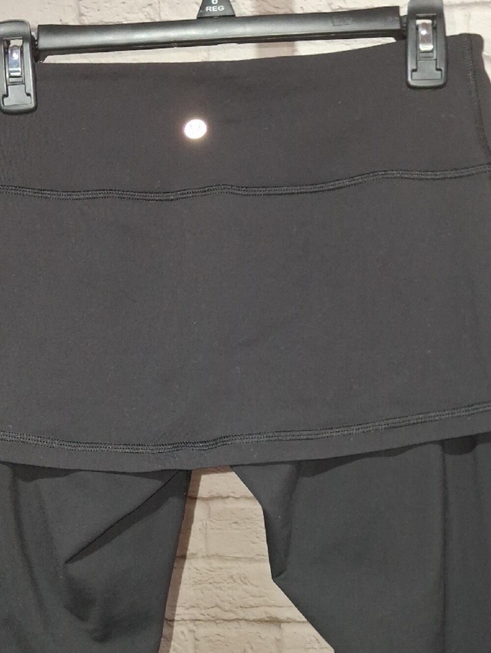 lululemon athletica Black Go Go Crop Leggings With Attached Skirt - Picture 4 of 8